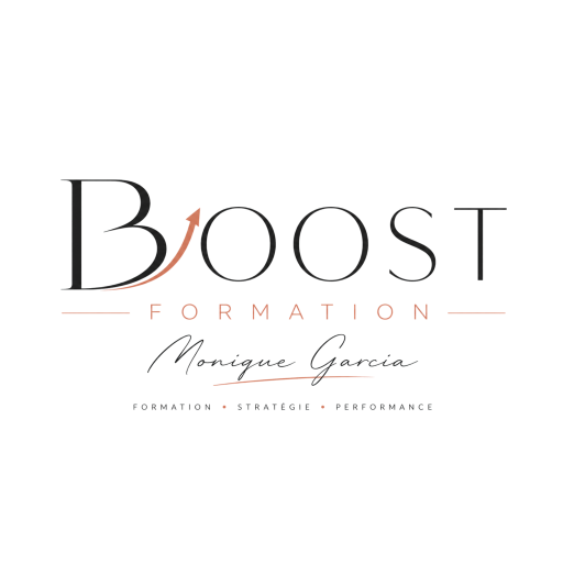 Logo Boost Formation Monique Garcia formatrice en techniques de vente et management à Béziers